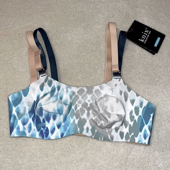Knix Evolution Bra-Blue Pattern- Size 1 - Picture 1 of 9